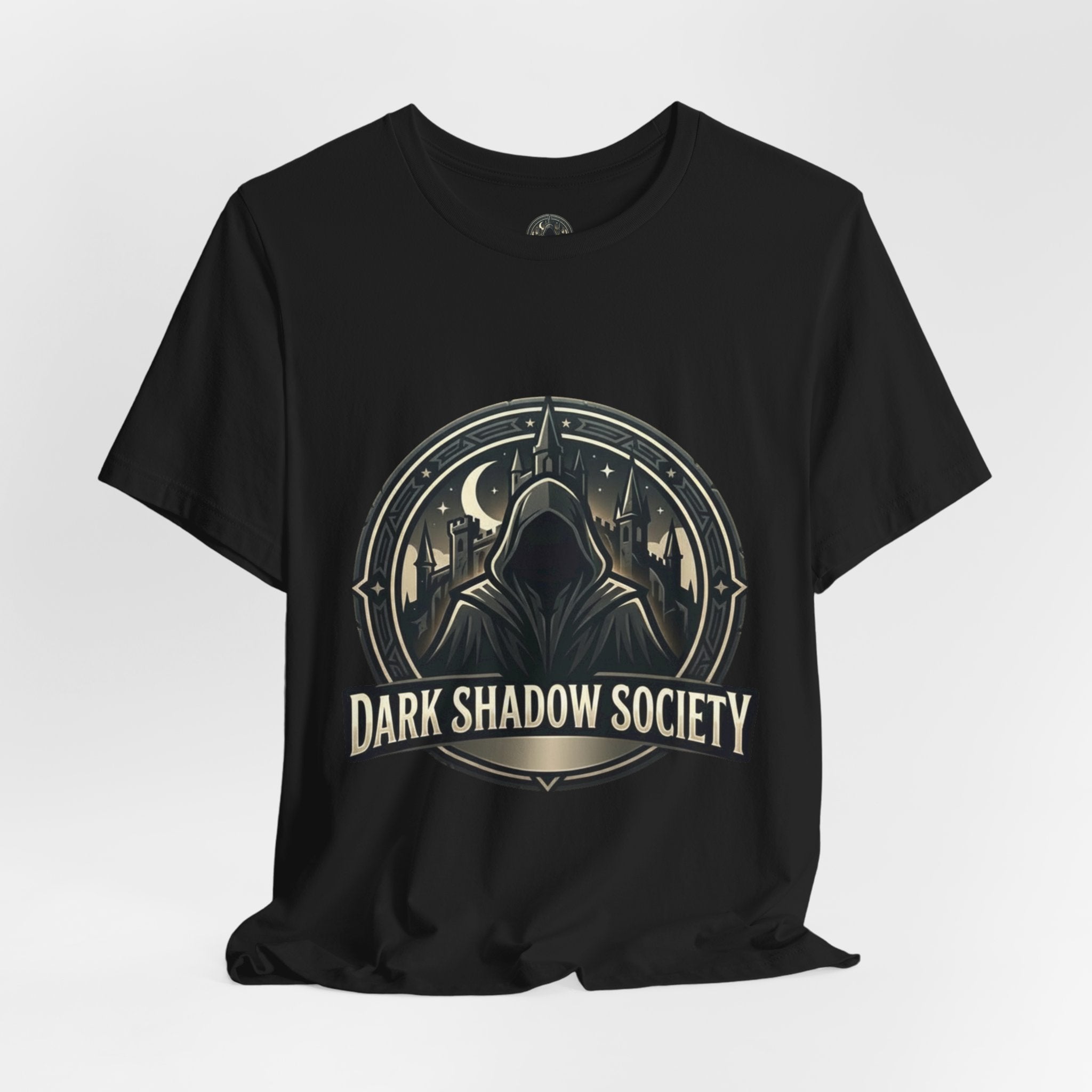 Dark Shadow Society Tee — Gothic Vintage Graphic T-Shirt