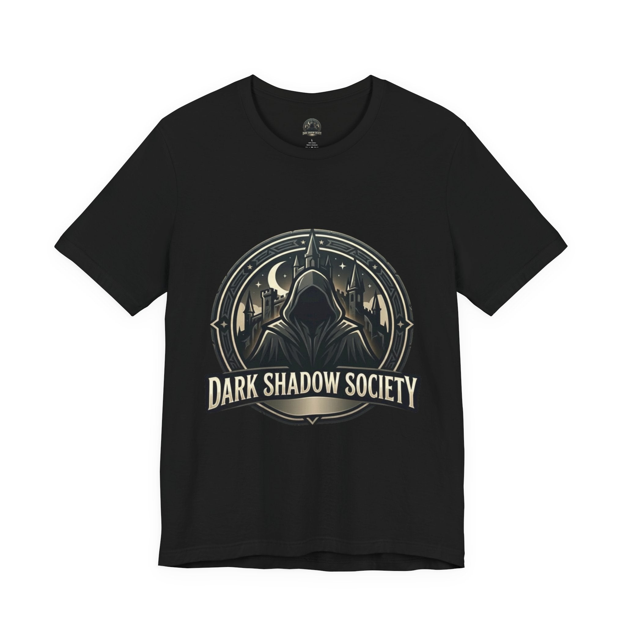 Dark Shadow Society Tee — Gothic Vintage Graphic T-Shirt