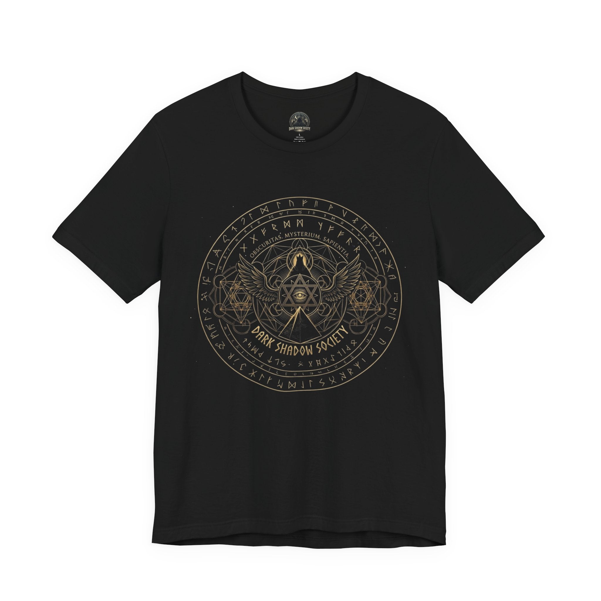 Sacred Geometry Dark Shadow Society Tee
