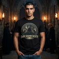 Dark Shadow Society Tee — Gothic Vintage Graphic T-Shirt