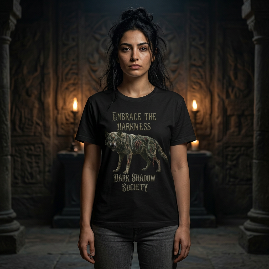 Dark Shadow Society Wolf Tee — Embrace the Darkness