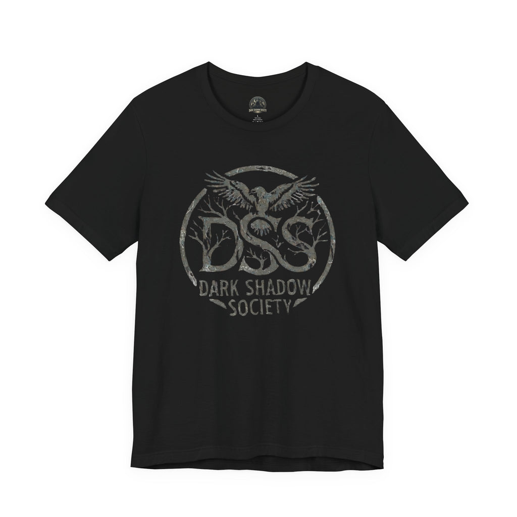 Forest Crow Tee — Dark Nature Graphic T-Shirt