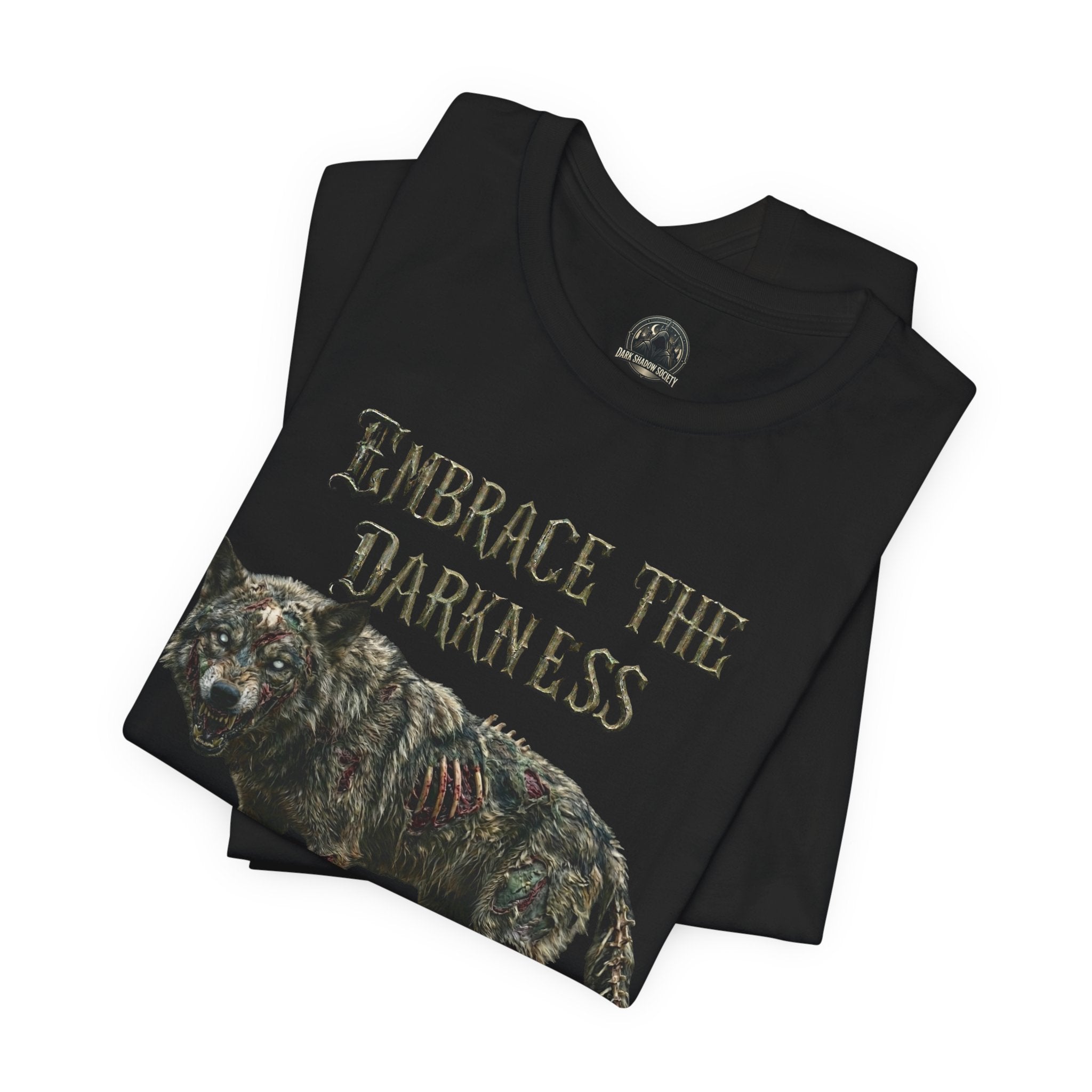 Dark Shadow Society Wolf Tee — Embrace the Darkness